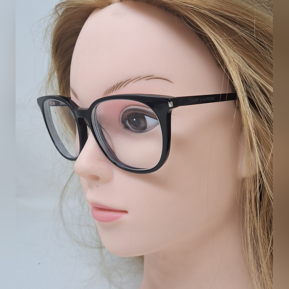 Saint Laurent Paris Women's Glasses Frames Black Square SL 38 001 52-16-140 - Picture 4 of 16